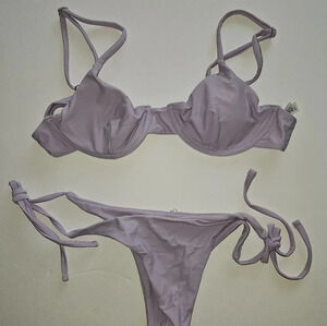 Zaful Swim Lavender Thong Bikini Poshmark
